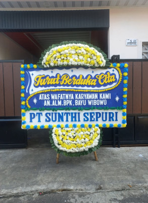 Papan Bunga Duka di 17 Ilir